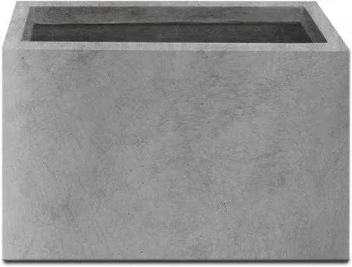Miniatura 13 de Kante Macetero rectangular de hormigón de 23.2 pulgadas de largo, macetas grandes para interiores y exteriores con orificio de drenaje y tapón