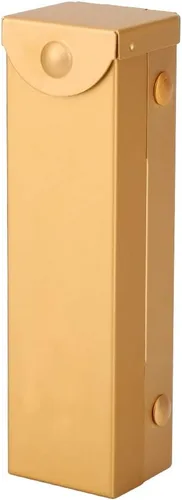 Tiiyee Dados de aleación de aluminio, juego de 5 dados poliédricos de metal con estuche cuadrado, accesorio portátil de 6 caras, regalo para el