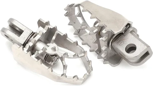 Miniatura 8 de Estriberas para motocicleta, pedal de pie de motocicleta de acero inoxidable 304, clavijas anchas de repuesto para 1000 X300 2007-2021 (2 unidades)