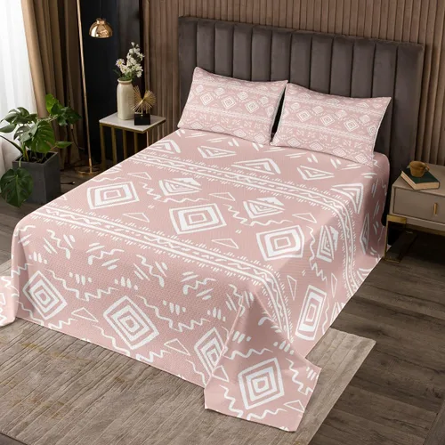 Miniatura 10 de Erosebridal Juego de edredón tribal bohemio azteca negro blanco étnico bohemio juego de colcha Queen Western Southwestern juego de ropa de cama
