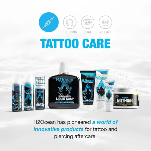 Miniatura 5 de H2ocean-ocean, Espuma para cuidado de tatuaje, 2.5 onza, Negro
