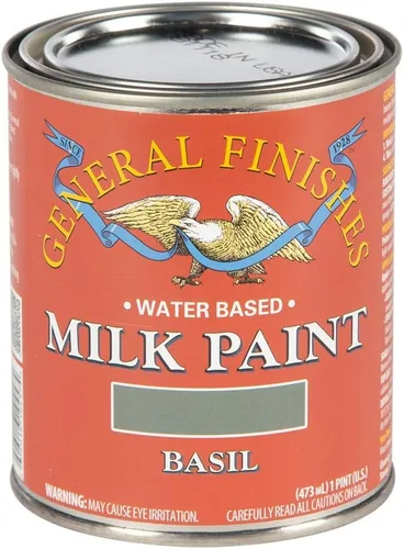 Miniatura 5 de General Finishes Pintura de leche a base de agua, 1 cuarto de galón, lino