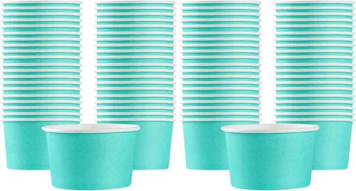 Miniatura 93 de Coppetta - Vasos de papel de 3 onzas, 50 tazas duraderas para llevar, tapas se venden por separado, desechables, tazas de postre de papel negro