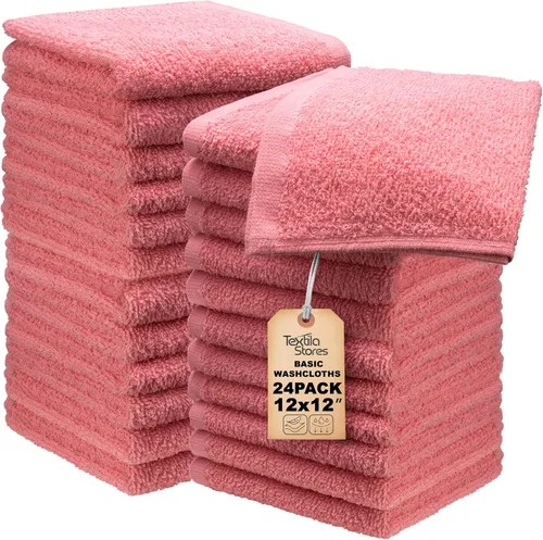 Miniatura 13 de Toallas de baño básicas medianas de 24 x 48 pulgadas, paquete de 6, color beige, suaves y absorbentes, toallas de algodón multiusos para baño, spa