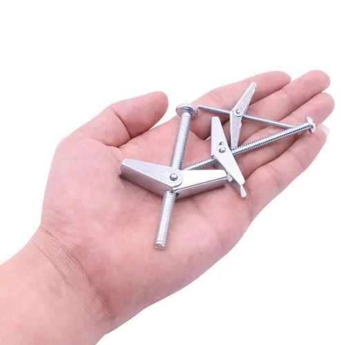 Miniatura 3 de HELIFOUNER 10 anclajes de palanca de 1/4 de pulgada para paneles de yeso, pernos de anclaje, anclajes para paneles de yeso, tornillos con anclajes