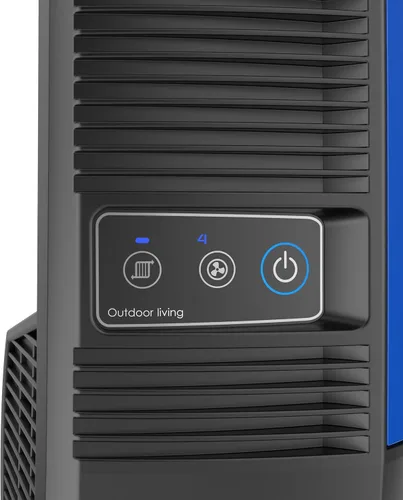 Miniatura 8 de Lasko Misto YF300 - Ventilador de torre para exteriores, 4 velocidades, oscilación interna, para terrazas, patios y porches, negro, YF300, grande