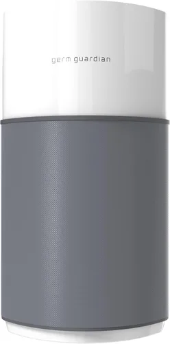 GermGuardian AirSafe+ Purificador de aire XL para el hogar, filtro HEPA verdadero de 360°, luz UV-C, monitor de calidad del aire, para habitaciones