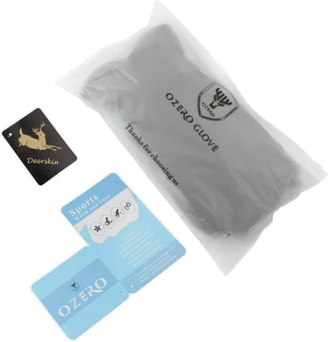 Miniatura 9 de Guantes de invierno para hombres y mujeres -20 F térmicos de piel de ciervo aislados, guantes de trabajo de forro polar cálido Heatlok de algodón