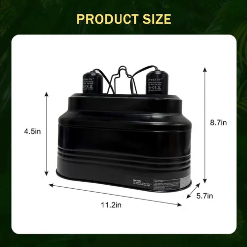 Miniatura 3 de Lámpara de reptil, máximo 160 W. Cada lámpara caliente de reptil viene con un interruptor separado, adecuada para lagartos, tortugas, serpientes