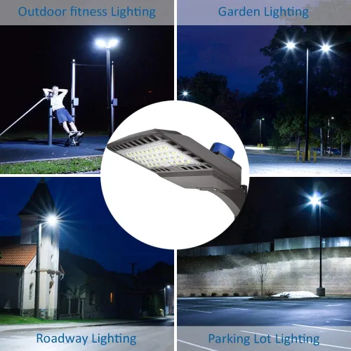 Miniatura 5 de ledmo Iluminación LED de estacionamiento de 150 W, luz LED de caja de zapatos ajustable con fotocélula del atardecer al amanecer, ajuste deslizante