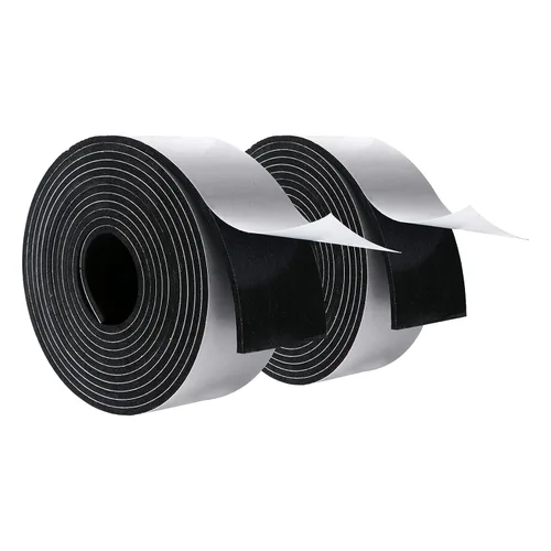 Miniatura 23 de Cinta de espuma de alta densidad, tira de sellado impermeable, tiras CR de neopreno, adhesivo de una sola cara, sello de EVA 1 pulgada de ancho x