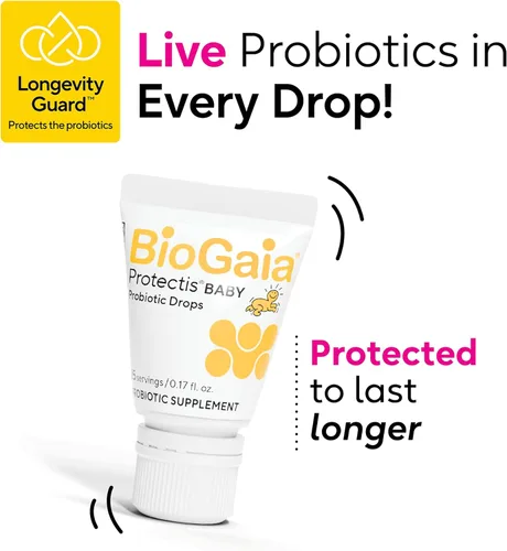 Miniatura 12 de BioGaia Protectis Gotas probióticas para bebé, esenciales para bebés para alivio de cólicos y gases, seguro para recién nacidos, alivia el llanto