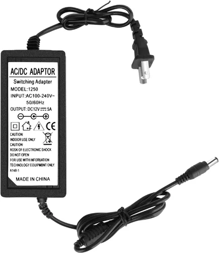 Miniatura 9 de Fuente de alimentación de 12 V 5 A, adaptador de fuente de alimentación Waysse, convertidor AC DC 100-220 V a transformador de 12 voltios 5