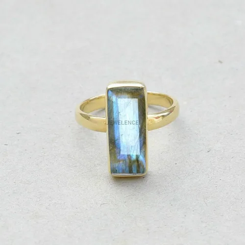 Miniatura 44 de Anillo de plata de ley maciza superpuesta de oro amarillo de 18 quilates para mujer, anillo de compromiso de plata esterlina, juego de bisel