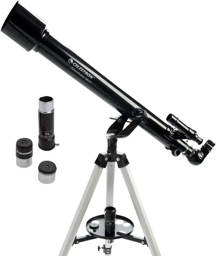 Miniatura 9 de Celestron - Telescopio PowerSeeker 80AZS - Telescopio manual Alt-Azimuth para principiantes - Compacto y portátil - Paquete de software