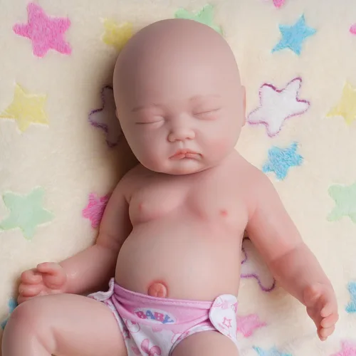 Miniatura 6 de Muñecas de bebé Reborn de 17.55" no son muñecas de vinilo, muñeca de recién nacido realista de silicona suave muñecas de bebé recién nacidas