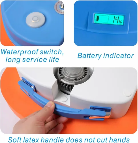 Miniatura 5 de Sistema de buceo sin tanque, ventilador de buceo mejorado base, tanque de buceo recargable portátil, compresor de aire impermeable, juguetes