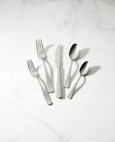 Miniatura 3 de Lenox French Perle Scallop - Juego de cubiertos de 65 piezas, acero inoxidable 18/10, apto para lavavajillas, juegos de utensilios de cocina