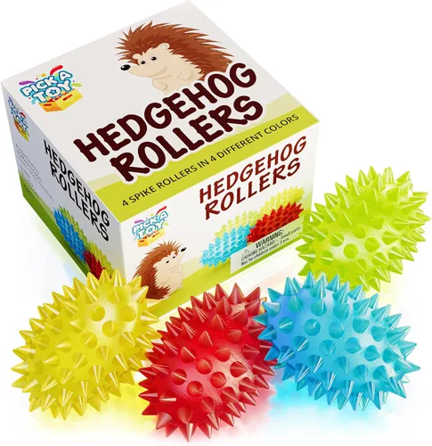 Miniatura 7 de Juguetes sensoriales para aliviar el estrés Fidget Spiky Ball 5 piezas – Juego de bolas de juguete antiestrés ecológicas para hombres, mujeres