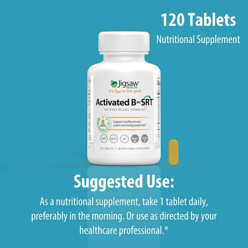 Miniatura 7 de Jigsaw Health Complejo B activado con SRT, 120 comprimidos