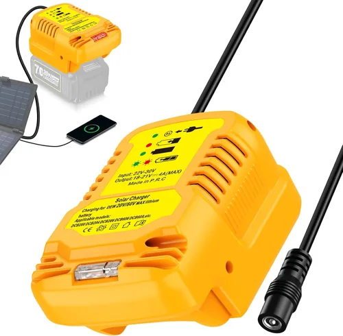 Miniatura 14 de Cargador solar para batería Milwaukee M18 de 18V, entrada 22V-30V, salida 21V 4A Max, adaptador de carga solar portátil al aire libre