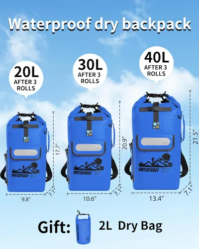 Miniatura 5 de Mochila Bolsa Seca IDRYBAG Azul