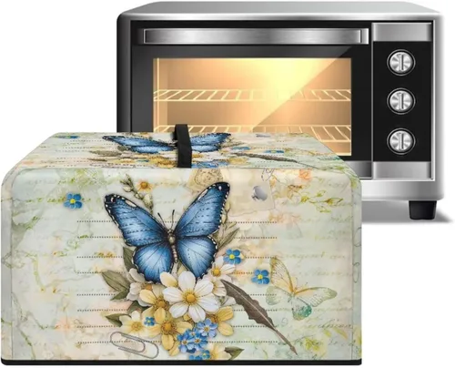 Miniatura 29 de Cubierta de horno de microondas de convección para encimera, tostadora, horno, protector de electrodomésticos para decoración de cocina del hogar