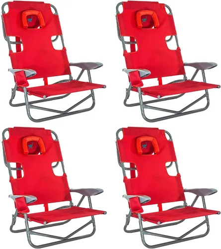 Miniatura 17 de Ostrich On-Your-Back - Silla de playa reclinable de 5 posiciones (paquete de 2)