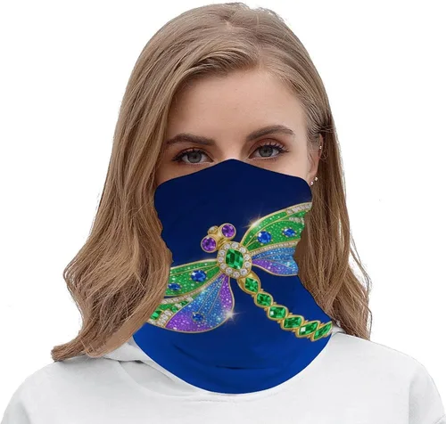 Miniatura 5 de Green Beauty Dragonfly Neck Gaiter Breathable & Moisture-Wicking Face Mask Bandana Balaclava Sun Protection Face Cover Scarf Lightweight Seamless