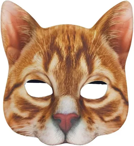 Miniatura 8 de 1 máscara de gato realista de Halloween, máscara de gato para Halloween, Navidad, Pascua, accesorio de fiesta de disfraces Máscara de gato estilo B