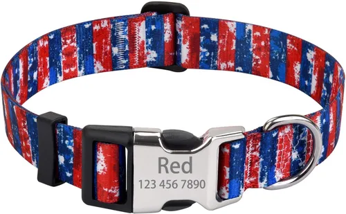 Miniatura 17 de Collares de perro personalizados – Collar floral personalizado con nombre y número de teléfono – Tamaños ajustables para perros pequeños, medianos