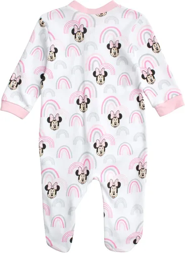Miniatura 6 de Disney Mameluco de Minnie Mouse para bebé niña paquete de 2 mamelucos con pies 0-9 meses