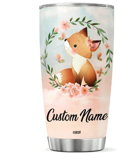 Miniatura 19 de CUBICER Vaso de café personalizado con diseño de oso y tapa aislada, regalos de Navidad para niños, mujeres y adultos, tazas de acero inoxidable