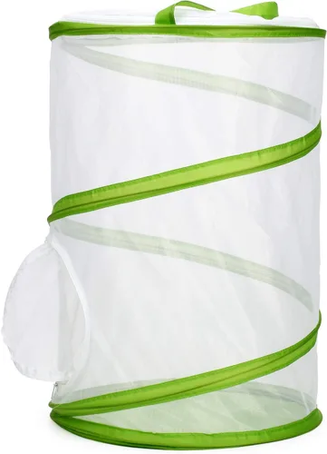 Miniatura 4 de Hábitat de mariposa grande de 20 pulgadas, jaula plegable gigante de malla para insectos, terrario, 12 x 20 pulgadas de alto