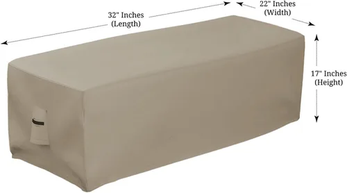 Miniatura 2 de Covers & all Funda rectangular para hoguera, forma rectangular, 12 onzas, impermeable, resistente a los rayos UV y a la intemperie, para patio