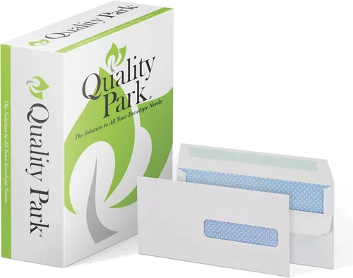Quality Park Sobre de formulario de reclamación, sello rojo, 24 libras, 4-12 x 9-12 pulgadas, 500 por caja, blanco (QUA21438)