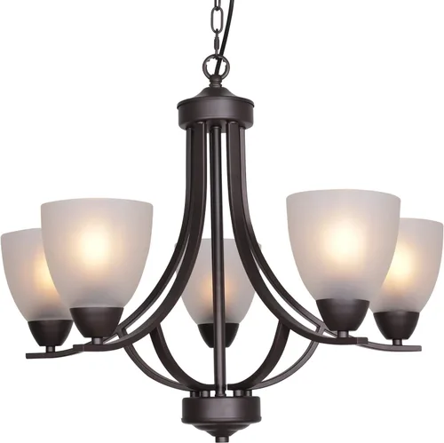 Miniatura 17 de 5 Light Shaded Contemporary Chandeliers with Alabaster Glass Black Rustic Light Fixtures Ceiling Hanging Mid Century Modern Pendant Lighting for