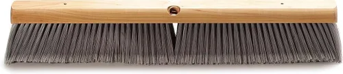 SPARTA 4501423 Flo-Pac Flagged Fine Floor Sweep, cerdas de polipropileno, tamaño de bloque de 24 pulgadas, borde de cerdas de 3 pulgadas, gris (caja