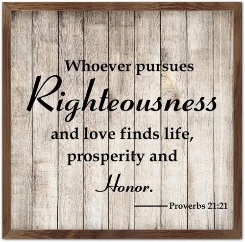 Miniatura 8 de Farmhouse Rustic Wood Framed Signs 7x7 Inch,Youre Braver Than You Believe Wooden Sign with Frame Modern Wood Sign Wall Plaque Art for Kitchen
