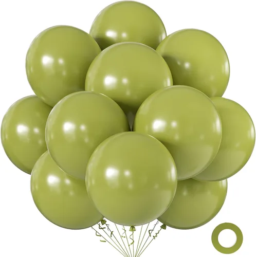 Miniatura 60 de KALOR Globos color morado ceniza de 18 pulgadas, 10 globos de látex mate, globos redondos grandes para bodas, baby shower, fiestas de cumpleaños