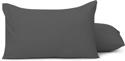 Miniatura 9 de Funda de almohada juvenil de 16 x 22 pulgadas, tamaño de 2 piezas, funda de almohada de viaje para niños, cierre de cremallera, 500 hilos, 100%