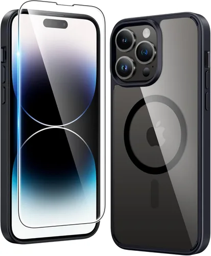 Miniatura 712 de FNTCASE Funda para iPhone 13 Pro-Max: Fundas magnéticas transparentes compatibles con Magsafe Slim anti amarillamiento protección contra caídas