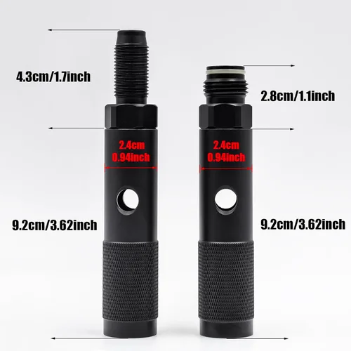 Miniatura 2 de Adaptador de carga rápida de cilindro pequeño cartucho de CO2 de 0.42 oz para agua de soda de Paintball PCP Airsoft
