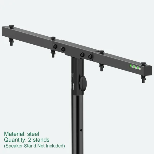 Miniatura 2 de Barra de Extensión de Iluminación para DJ Soporte de Barra Transversal para Soporte de Trípode de Altavoz, Juego de 2