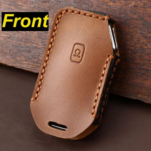Miniatura 3 de ontto Keyless Entry - Funda inteligente para llave remota para Kia Ceed, Cerato, Forte, Seltos, Sorento, Soul, funda de cuero para llaves color negro