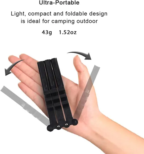 Miniatura 3 de Soporte universal plegable para bote de combustible, estabilizador de trípode Caudblor para estufas de camping, soporte compacto de tanque de gas