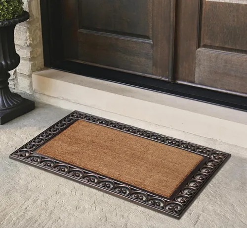 Miniatura 58 de A1HC Tapete para Puerta de Fibra de Coco Natural y Caucho, 30"x48" – Grueso, Duradero, Resistente, Anti-Desprendimiento, Resistente a