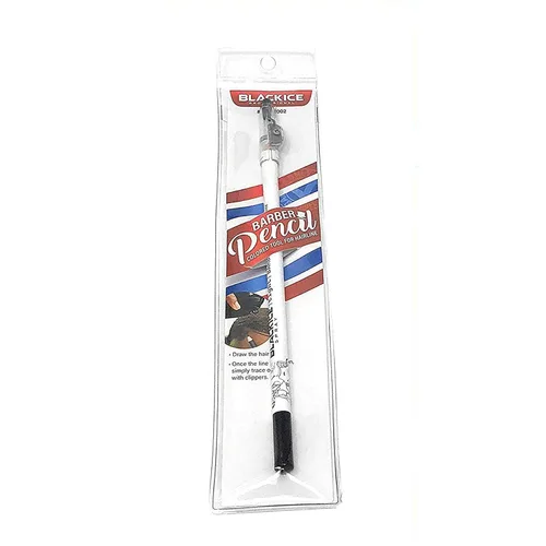 Miniatura 2 de Lápiz de peluquero en aerosol de hielo negro Línea blanca visible, para forro y bordes, ideal para tonos de piel más profundos