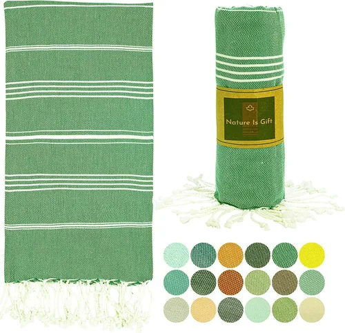 Miniatura 26 de Toalla de baño/playa (100% algodón,40x70 in), diseño turco 1 coral oscuro