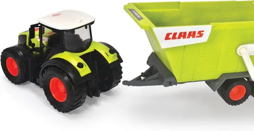Miniatura 3 de DICKIE TOYS Tractor CLAAS con remolque (25.2 in) - Tractor de juguete grande con ruedas giratorias para niños de 3 años en adelante, juguete